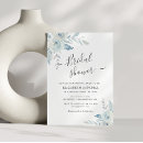 Pesquisar por spring bridal shower convites Dusty blue