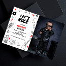 Pesquisar por música rock convites Preto e branco