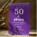 Pesquisar por de prata roxo aniversário convites Elegante