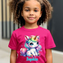 Pesquisar por unicórnio mágico camisetas Girl