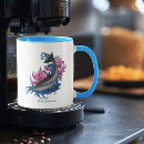 Pesquisar por flor lótus canecas Azul