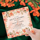 Pesquisar por floral laranja convites Elegante moderno