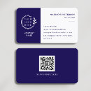 Pesquisar por azul escuro e branco cartao de visita Employee