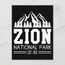 Pesquisar por vintage national park cartoes postais Parque nacional zion