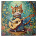 Pesquisar por decoração do gato azulejos Ilustração
