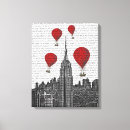 Pesquisar por balão vermelho impressão de canvas Steampunk