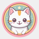 Pesquisar por meninas gato kawaii adesivos Rosa