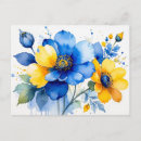 Pesquisar por flores azuis amarelas cartoes postais Elegante