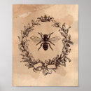 Pesquisar por vintage bee pôsteres Ilustração