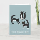 Pesquisar por gatos preto e branco cartoes Gatinho