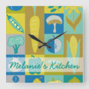 Pesquisar por arte da cozinha relogios de parede Vegetais