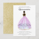 Pesquisar por quinceanera roxo convites Ouro
