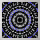 Pesquisar por mandala azul pôsteres Abstrato