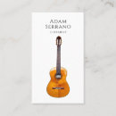 Pesquisar por professor da guitarra cartao de visita Moderno