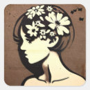 Pesquisar por flores no cabelo adesivos Menina