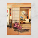 Pesquisar por bambu japonês cartoes postais Quimono