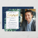 Pesquisar por azul e verde convites Foto