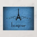 Pesquisar por vintage francês azul cartoes postais Torre eiffel