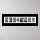 Pesquisar por letras do alfabeto pôsteres Preto e branco