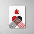 Pesquisar por coração vermelho impressão de canvas Preto
