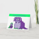 Pesquisar por dinossauro roxo cartoes Crianças