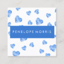 Pesquisar por coração azul cartao de visita Abstrato