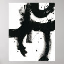 Pesquisar por abstrato preto e branco pôsteres Pinceladas