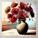 Pesquisar por desenhos papoilas artes pôsteres Papoila vermelha