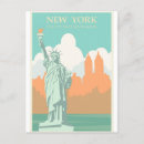 Pesquisar por vintage new york cartoes postais Liberdade
