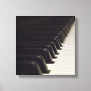 Pesquisar por teclado piano impressão de canvas Preto
