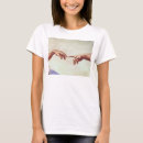 Pesquisar por mãos de michelangelo camisetas Criação de adam