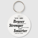Pesquisar por mais corajoso chaveiros Citação inspiradora