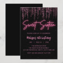 Pesquisar por brilho cor rosa do preto da festa de aniversário convites Qualquer pessoa