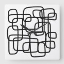 Pesquisar por desenho abstrato relogios de parede Preto e branco