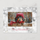 Pesquisar por natal dachshund cartoes postais Cãozinho