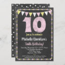 Pesquisar por 10o aniversário convites Rosa