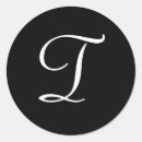 Pesquisar por monograma t adesivos Elegante