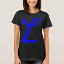 Pesquisar por letra l alfabeto camisetas Azul