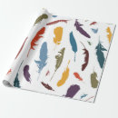 Pesquisar por penas coloridas papel de presente Boho