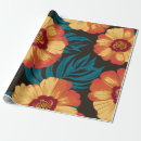 Pesquisar por ouro amarelo papel de presente Padrão floral