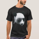 Pesquisar por design panda camisetas Preto e branco