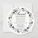 Pesquisar por doce preto e branco 16 convites Floral