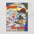 Pesquisar por vintage miami beach cartoes postais Tropical