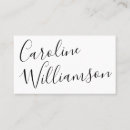 Pesquisar por caligrafia moderna cartao de visita Preto e branco