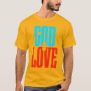 Pesquisar por deus é amor camisetas Motivação