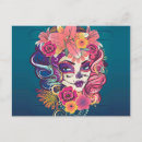 Pesquisar por dia de los muertos cartoes postais Floral