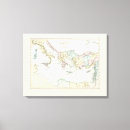 Pesquisar por mapa antigo impressão de canvas Oceano