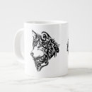 Pesquisar por desenho do lobo canecas Preto e branco