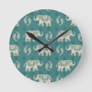 Pesquisar por decoração do elefante relogios de parede Creme