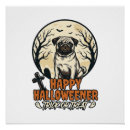 Pesquisar por pug desenhos pôsteres Festa de halloween